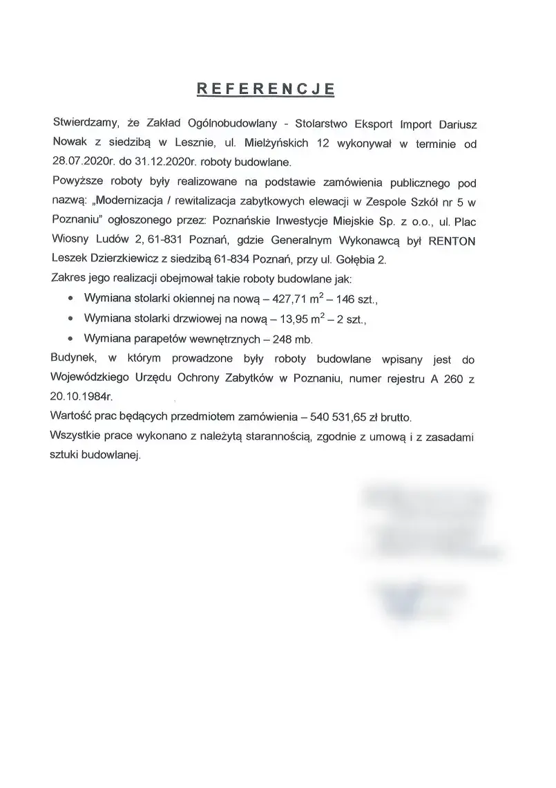 Referral from ZS5 in Poznań